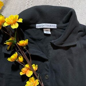 Half-Sleeve Black Women’s Polo